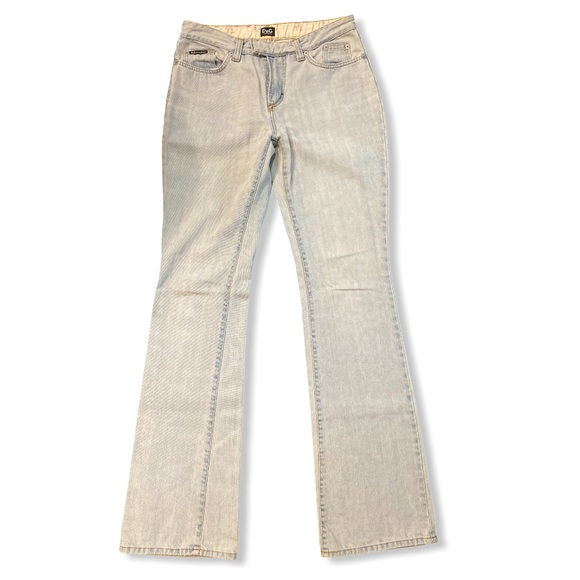 Dolce & Gabbana Light Wash Boot Cut Jeans - Picture 3 of 7